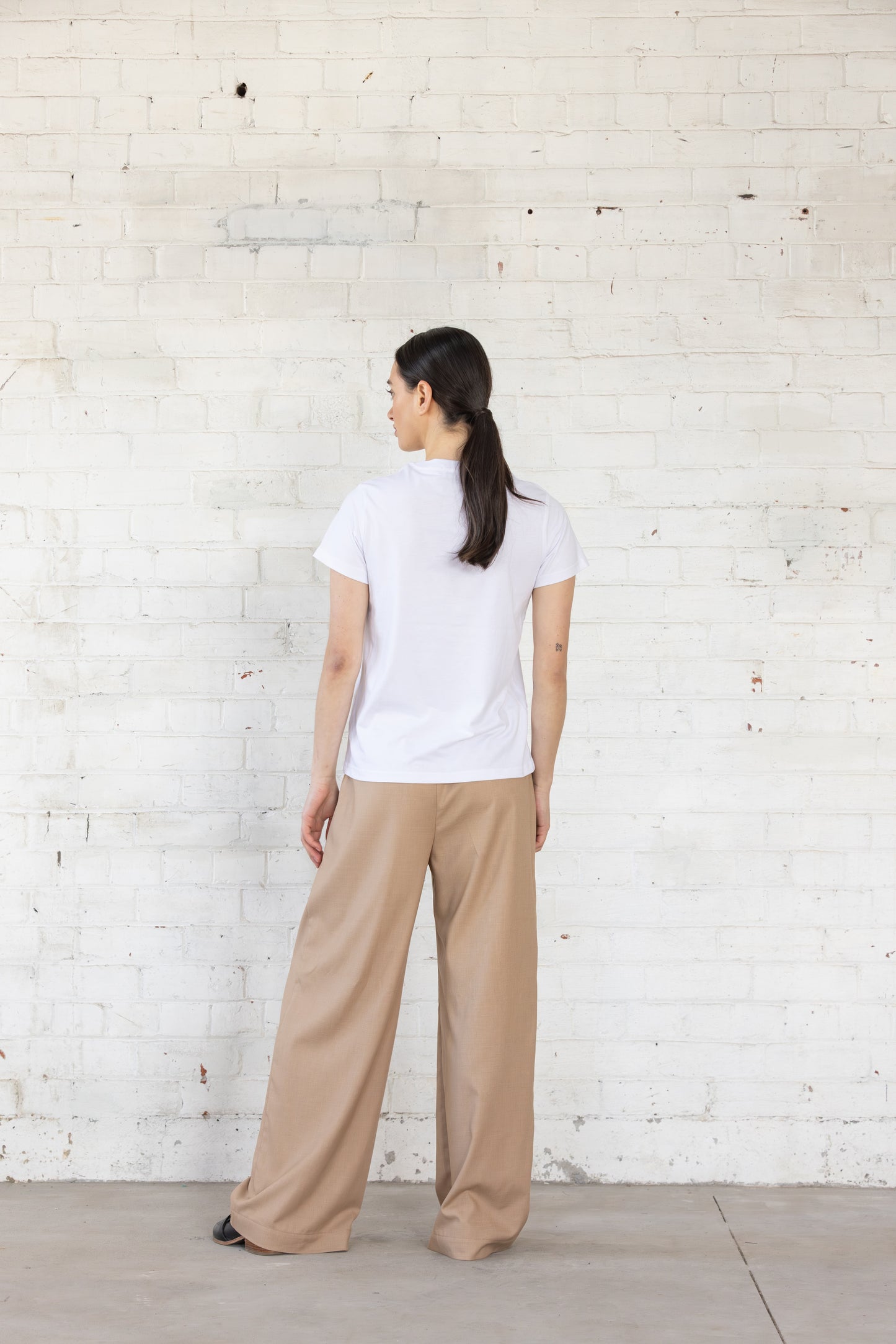 Abstract T-Shirt | White with Black Print