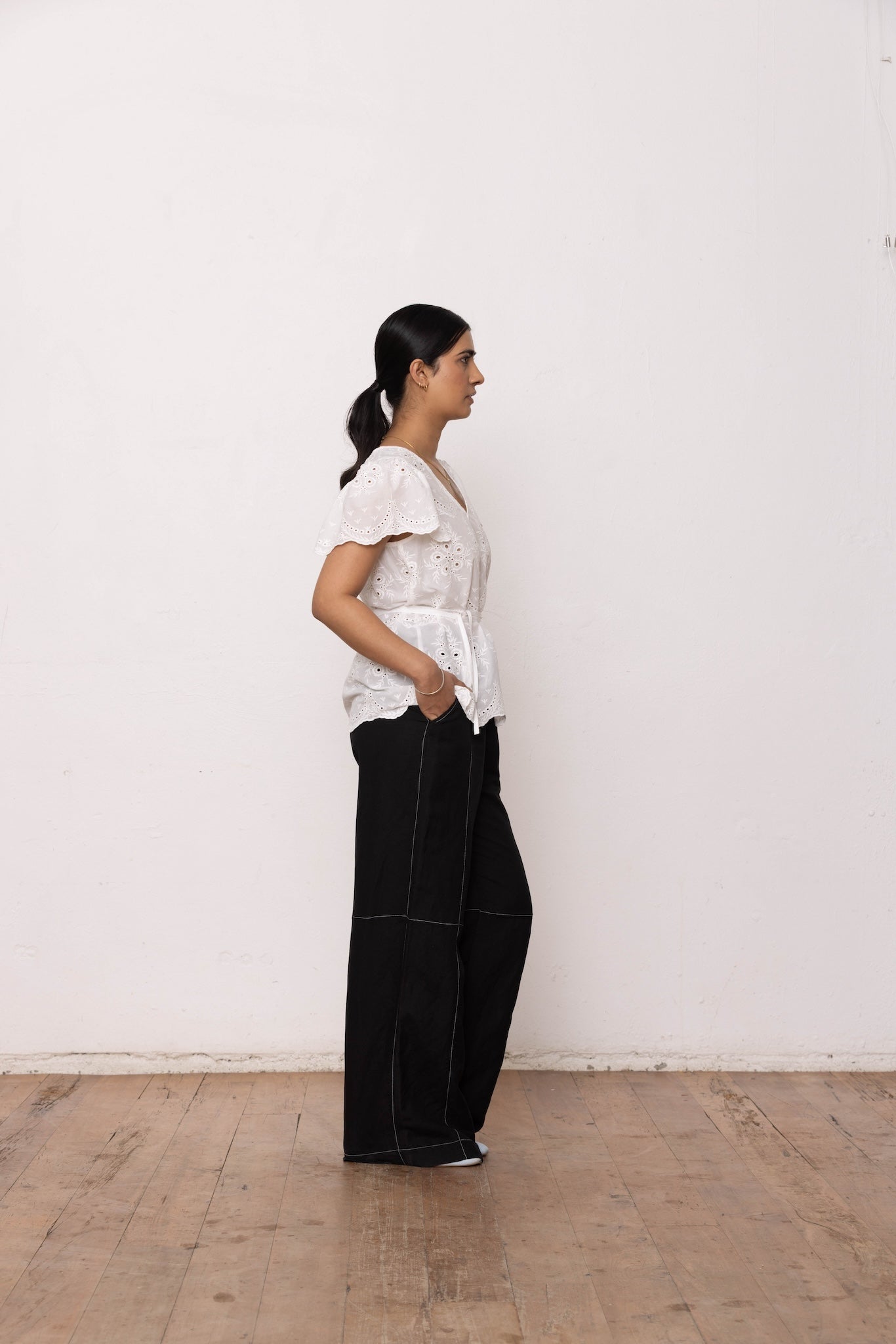 White Flora Top