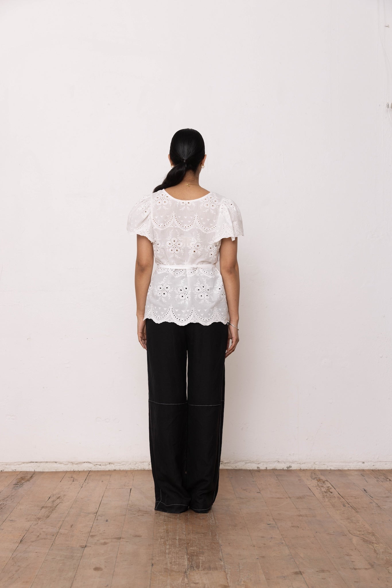 White Flora Top