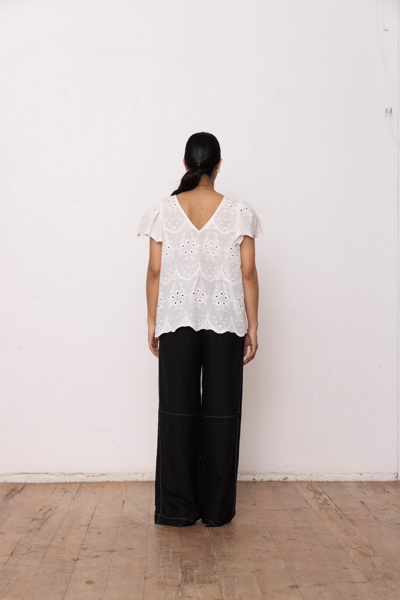 White Flora Top