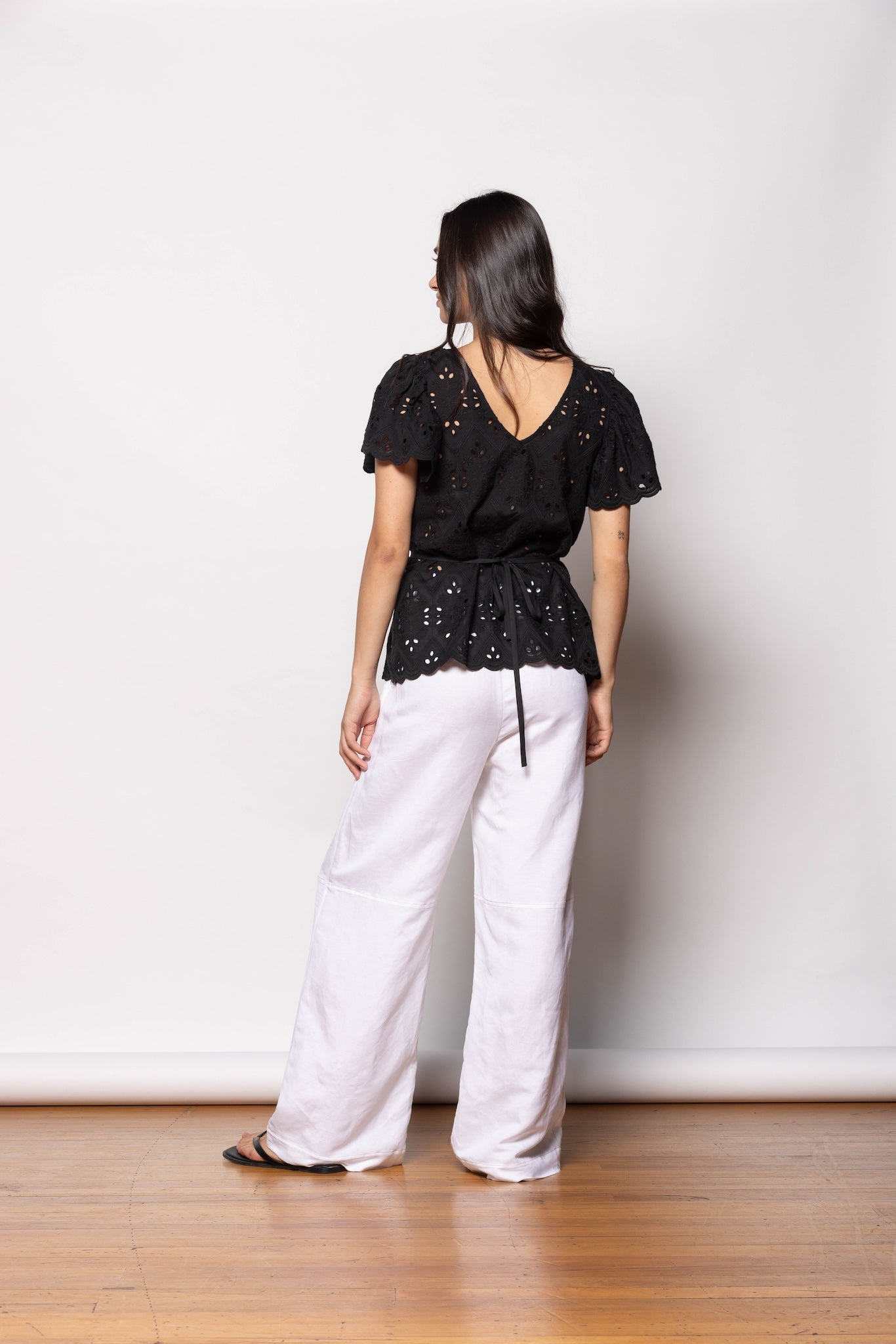 Black Flora Top