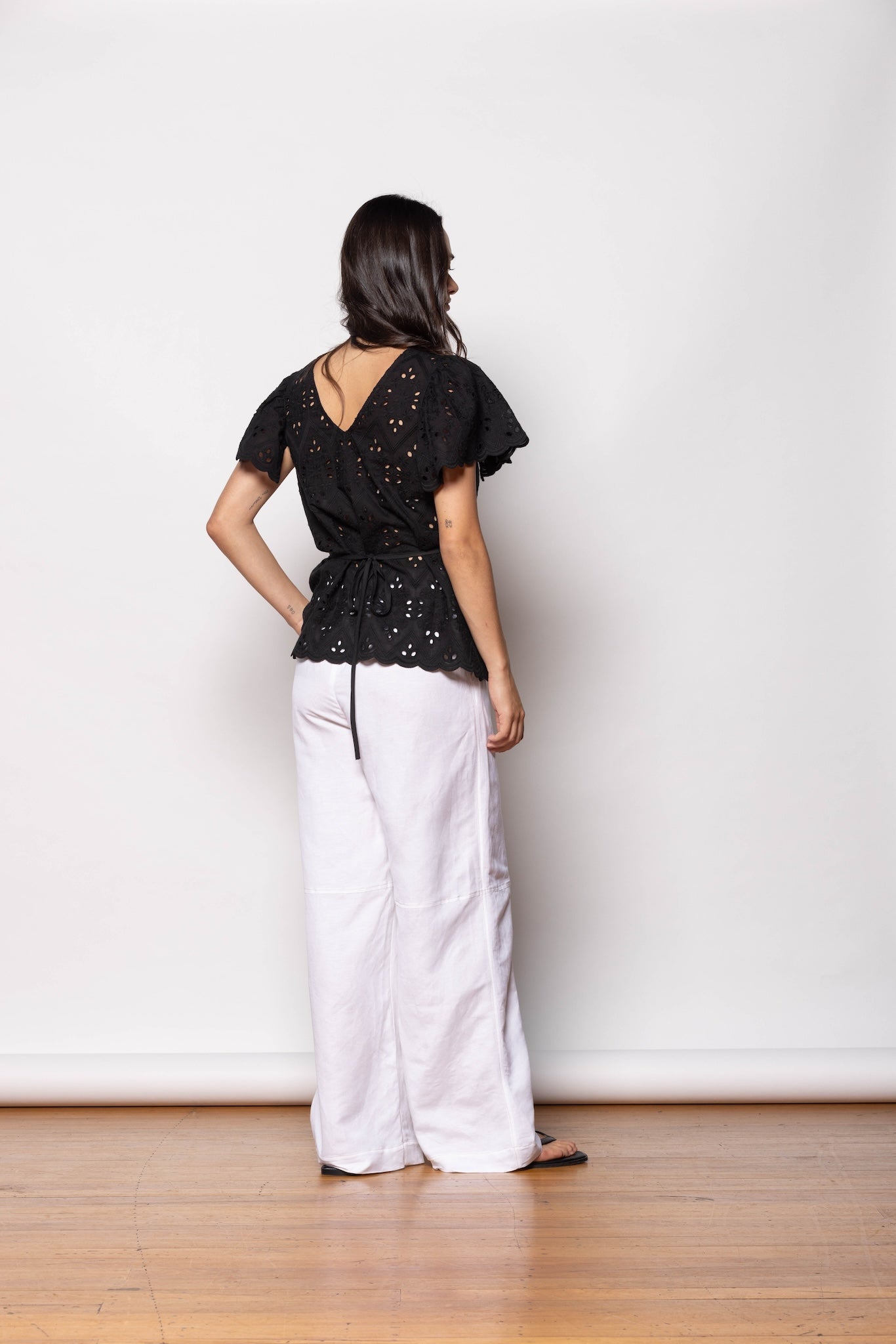 Black Flora Top