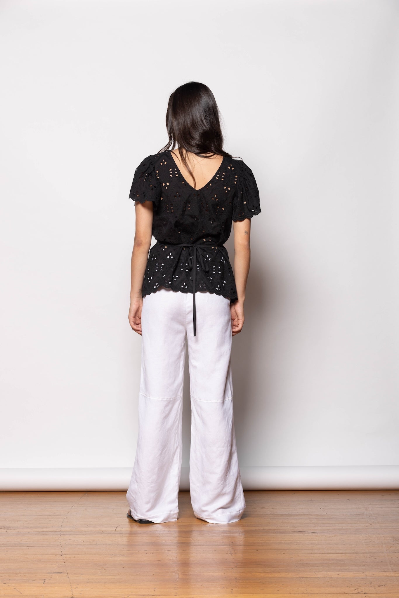 Black Flora Top