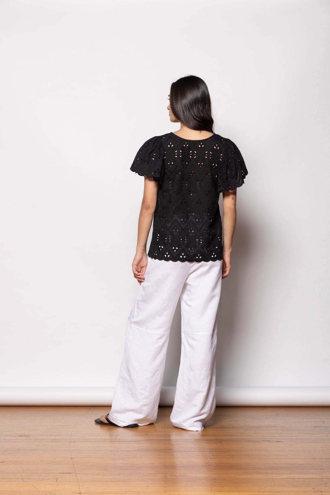 Black Flora Top