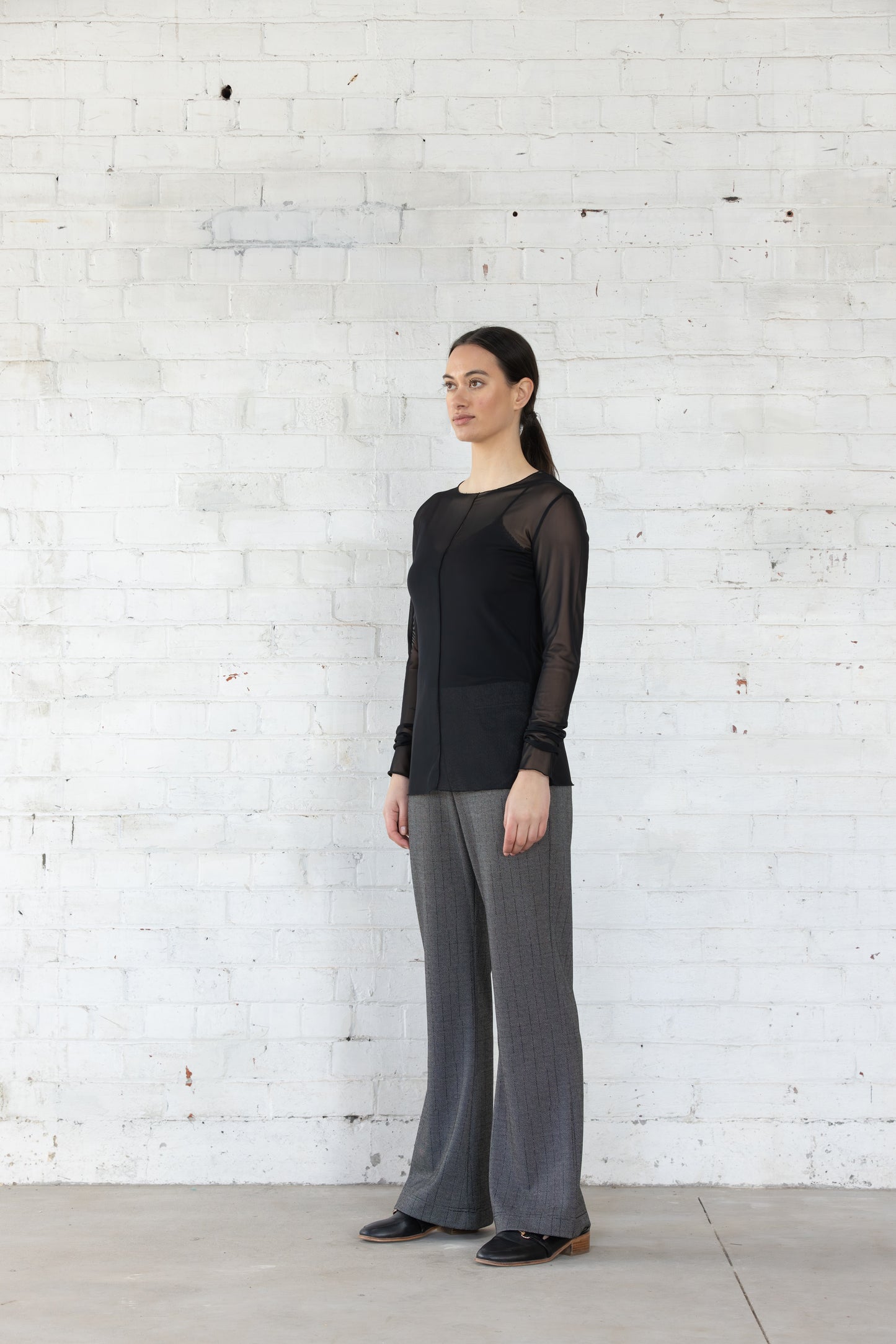 Lattice Mesh Top | Black