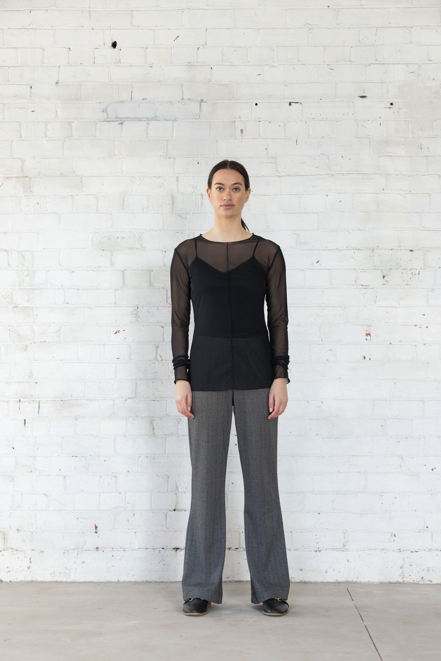 Lattice Mesh Top | Black
