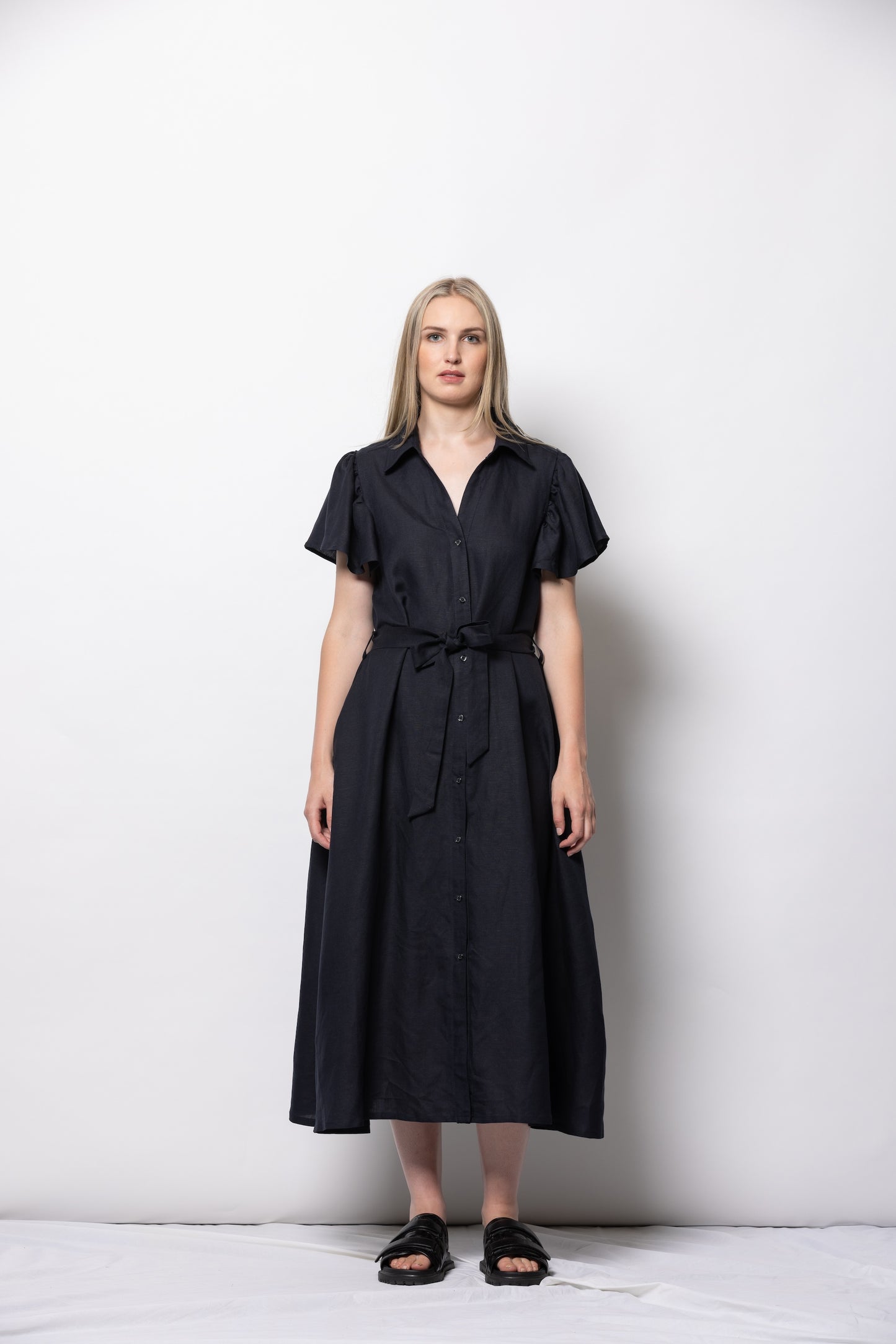 Athens Shirt Dress | Ink