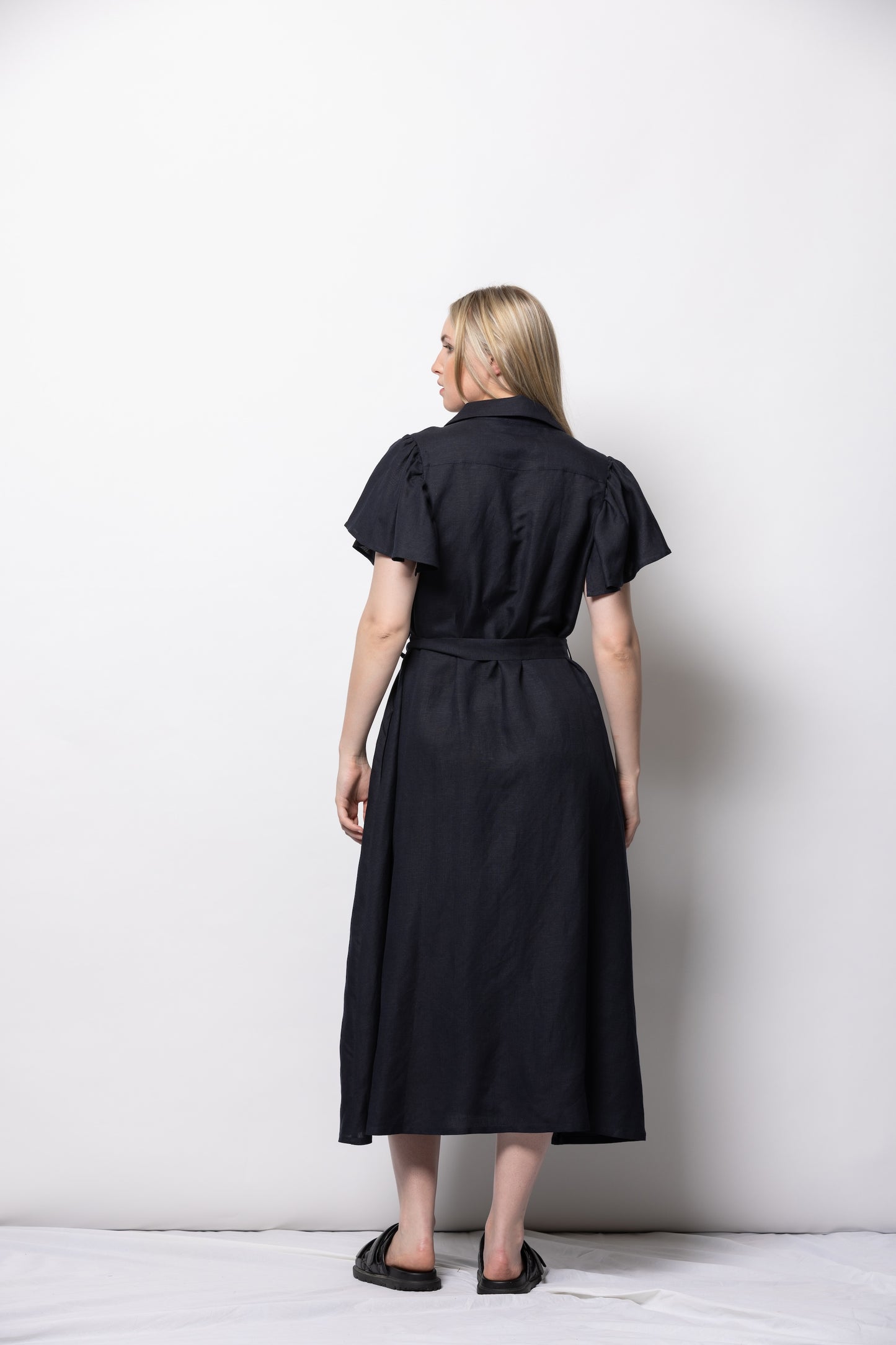 Athens Shirt Dress | Ink
