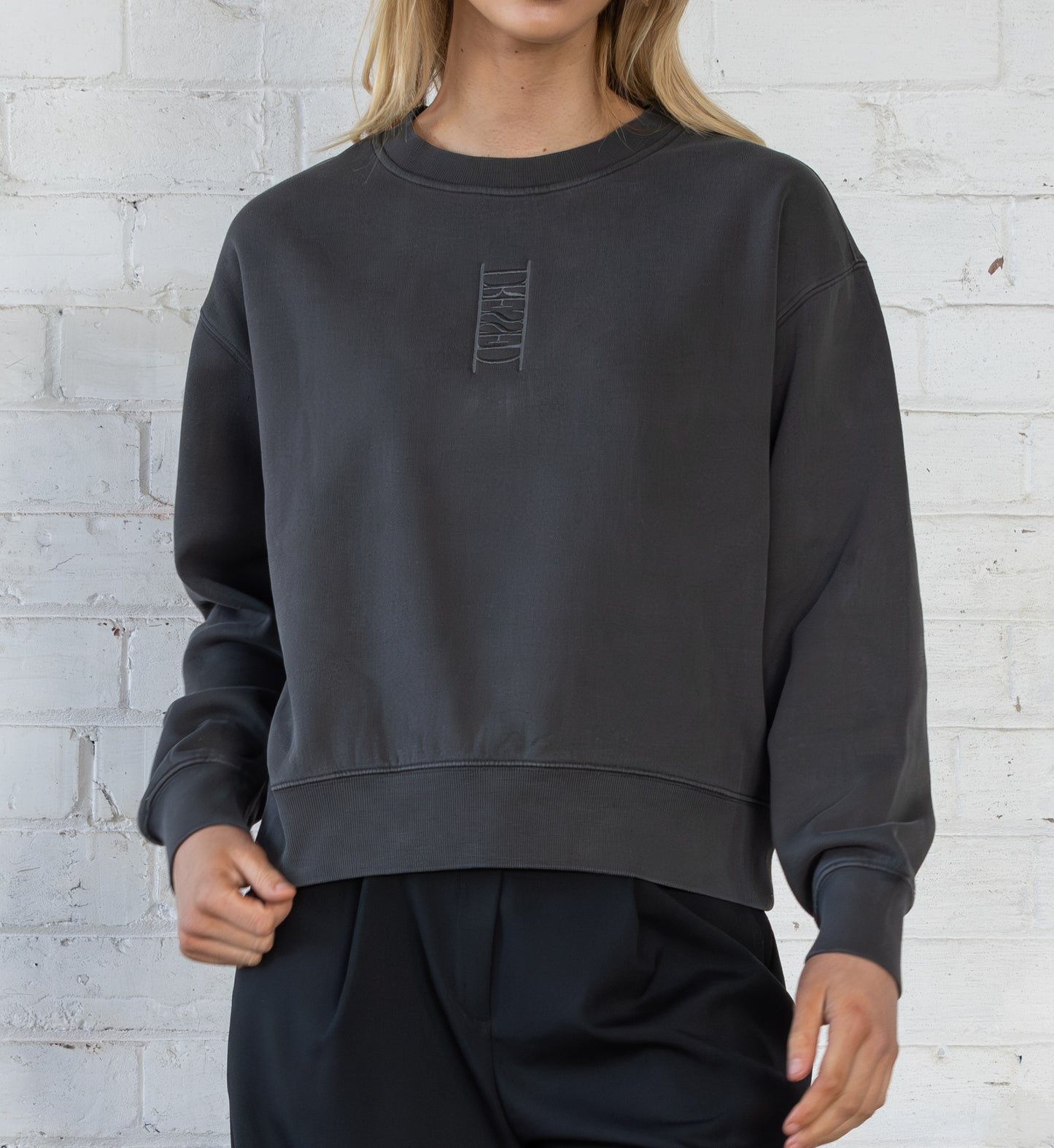 Column Sweatshirt | Charcoal