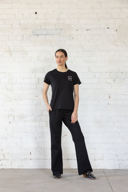 Gambler T-Shirt | Black with White Print