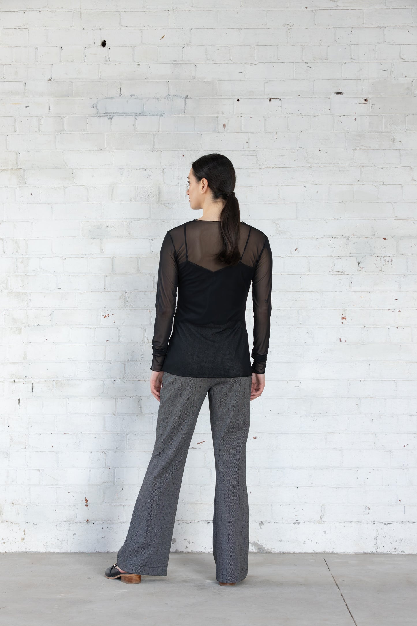 Lattice Mesh Top | Black