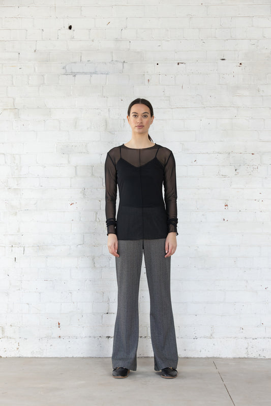 Lattice Mesh Top | Black