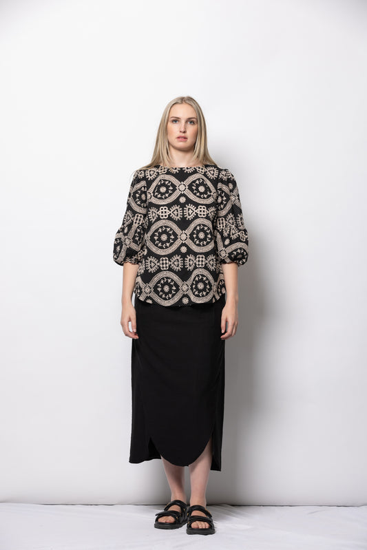 Direction Top | Black/Cream