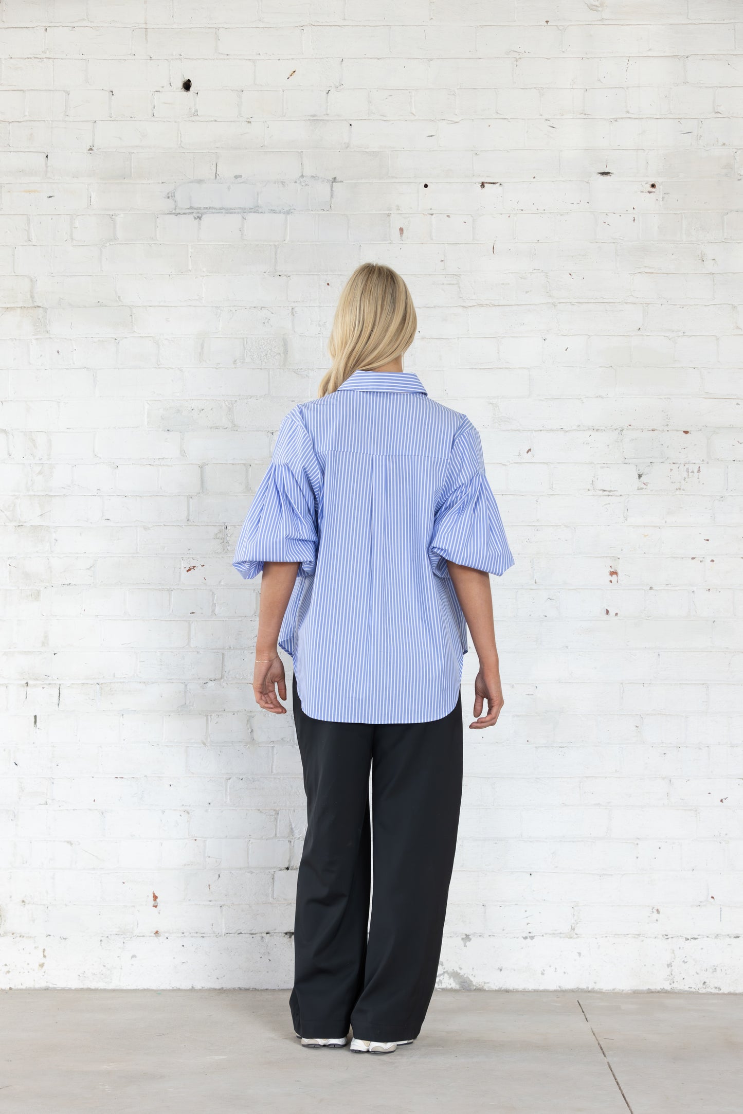 Studio Shirt | Blue White Stripe