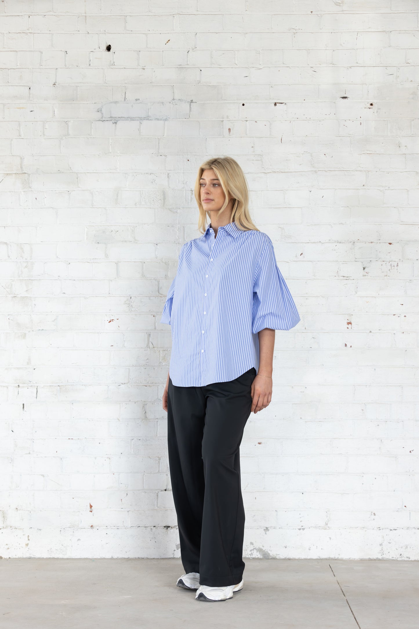 Studio Shirt | Blue White Stripe