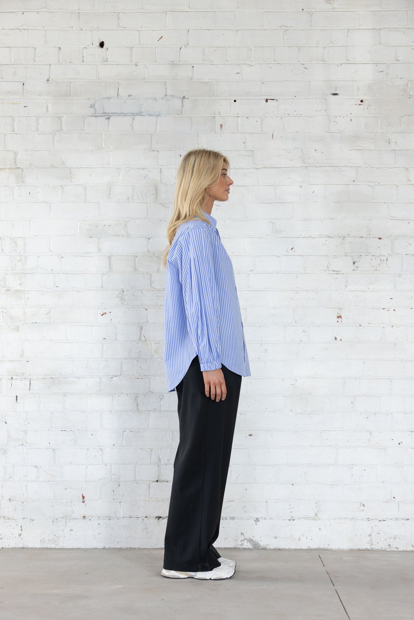Studio Shirt | Blue White Stripe