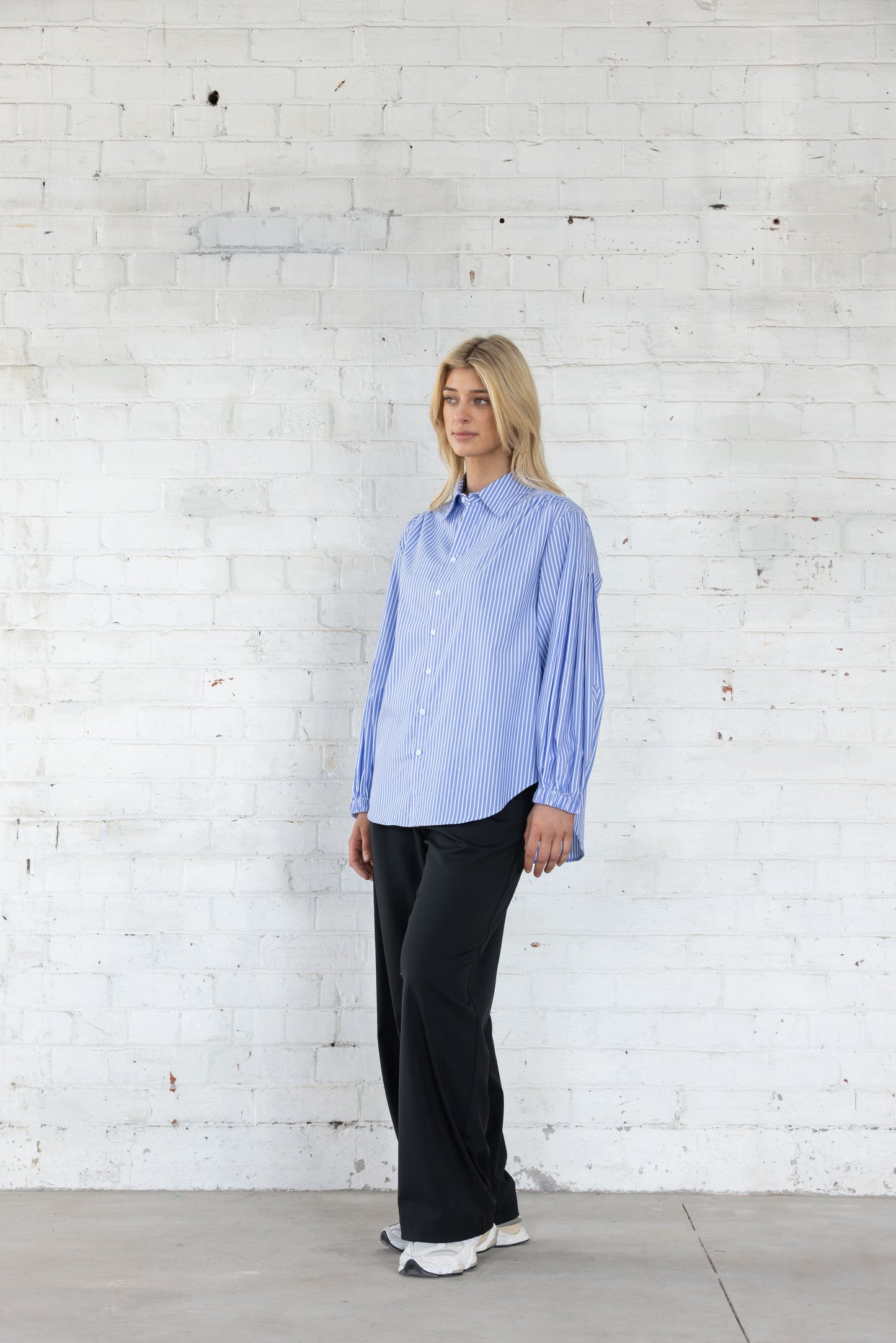 Studio Shirt | Blue White Stripe